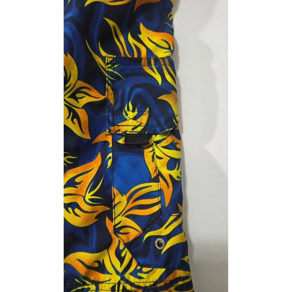 Sonoma Surf Gear Men's Tropical Floral Flame Board Shorts Swim Trunks Size‎ M
